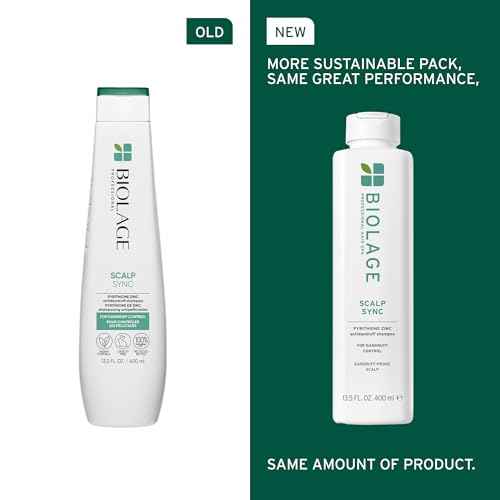Biolage Scalp Sync Anti-Dandruff Shampoo - Controls Itchy Scalp & Dandruff, Deeply Cleanses Hair & Scalp, Moisturizing Dandruff Treatment, With Zinc Pyrithione, Vegan & Cruelty-Free