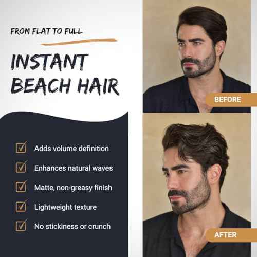 Tribal Chimp Sea Salt Spray for Men 250ml ? Sea Salt Hair Spray for Volumizing, Thickening & Texturizing Hair of All Types ? Strong Extra Hold, Natural, Non-Toxic & Alcohol Free Hairspray