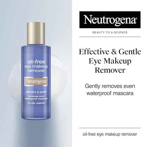 Neutrogena Oil-Free Eye Makeup Remover & Cleanser, Gentle & Non-Greasy Makeup Remover for Waterproof Mascara, 8 fl. Oz, 2 Pack