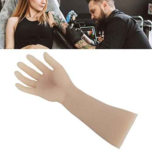 Pongnas Practice Arms, Realistic Silicone Displaying Tattooing Training Arm for Shop (Right Hand)