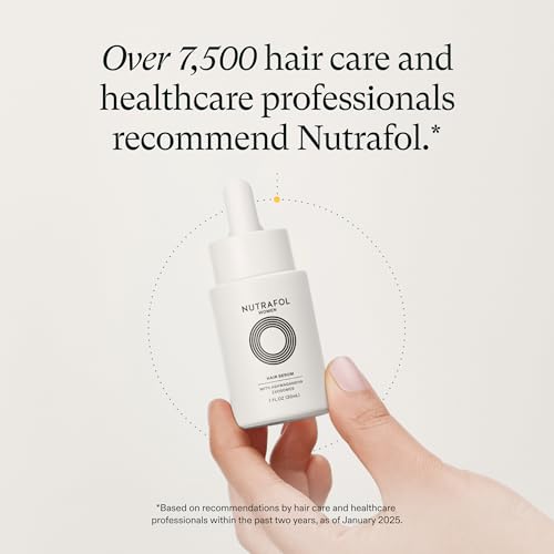 Nutrafol Women's Hair Serum, Supports Visibly Thicker and Stronger Hair, Vegan, Lightweight and Fast-Absorbing