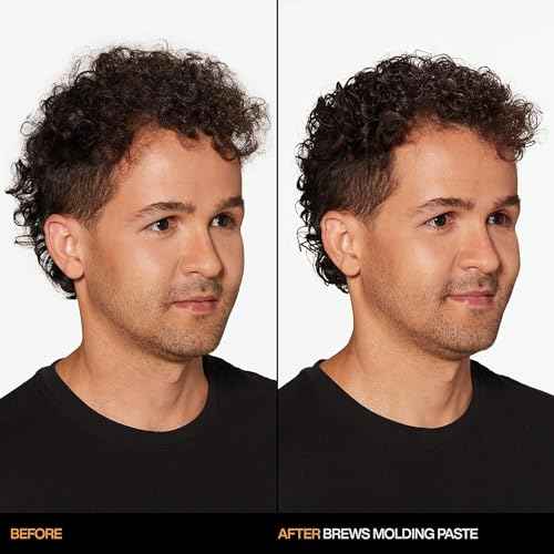Redken Brews Molding Paste For Men For all Hair Types - High Hold & Maximum Control, Natural and Matte Finish, Sulfate-Free