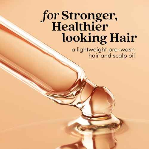 Fable and Mane Hair Oil - HoliRoots Strengthening Serum for Damaged, Frizzy Hair with Ashwagandha, Castor Oil & Scalp Treatment - 1.8FL oz