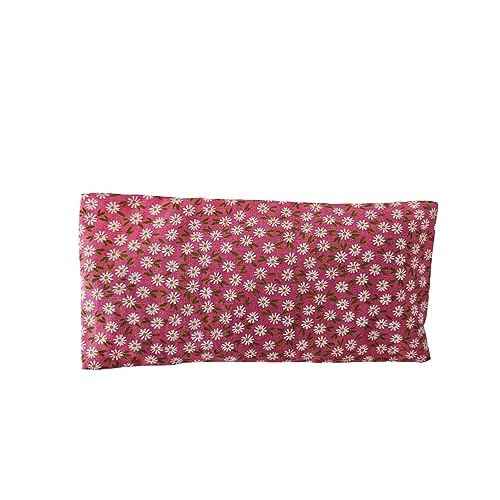 Lavender Eye Pillow Gift Pack (6) Bulk - Lavender Chamomile Flax Weighted - Removable Cover Washable Refillable for Yoga Aromatherapy Massage Sleep - tropical green blue pink