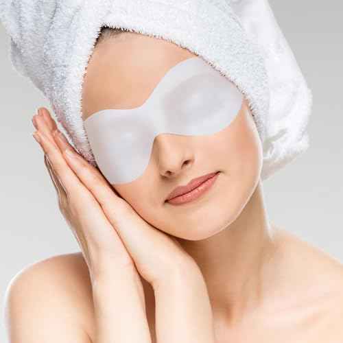 200 Sheets Disposable Eye Masks Non Woven, Cotton Paper Facial Eye Covers DIY Clear Spa Cosmetic Paper Sheets for Skincare Wrap Moisture Retention