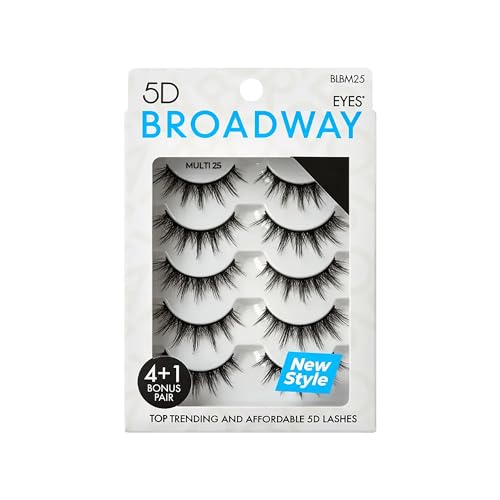Strip False Eyelashes Multipack Fake Eyelashes Natural to Dramatic Look Lash Set 5 Pairs (27)