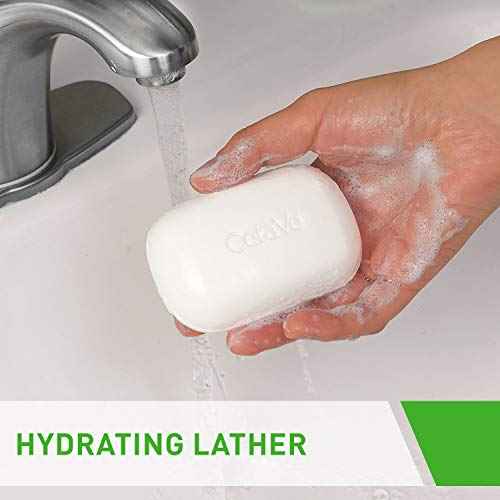 CeraVe Hydrating Cleanser Bar, Soap-Free Body and Facial Cleanser with 5% Cerave Moisturizing Cream, Fragrance-Free, 2-Pack, 4.5 Ounce Each