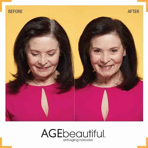 AGE beautiful Root Touch Up Hair Color Spray | Touch-Up Gray Concealer | Temporary Cover Up | Adds Volume & Covers Thinning Patches | Water, Sweat, Stain Resistant