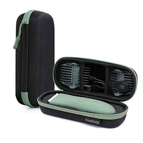 Yewltvep Case for Meridian Shaver, Hard Bags Compatible with MANSPOT Groin Hair Trimmer Without Recharge Dock, Storage Case for Meridian Trimmer with Shockproof Detachable Insert Foam