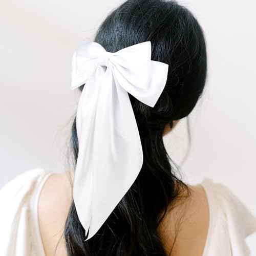 Canitor Hair Bows for Women Barrettes Clip Large Ribbon Cute Preppy Teenager Tween Teen Girl Gifts Trendy Stuff Aesthetic Coquette Fashion Hair Accessories
