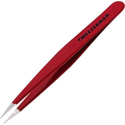 Tweezerman Stainless Steel Point Tweezer in Assorted Colors