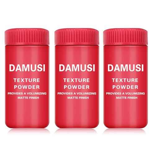 DAMUSI 3PCS Hair Texture Powder for Men,Fluffy Hair Powder for Women,Oil Control,Keep Soft All Day,Polvo Texturizador Para Cabello Hombre