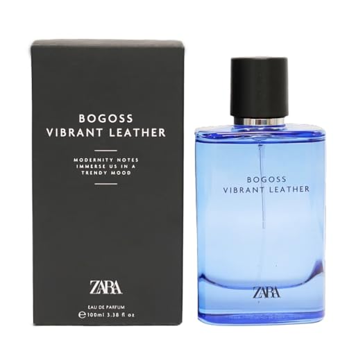 Zara Bogoss Vibrant Leather EDP Eau De Parfum Cologne for Men 100 ML (3.38 FL. OZ)
