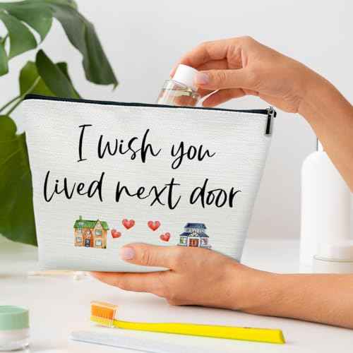 Friendship Gifts for Women Bestie Best Friends- Long Distance Gifts for Best Friend - Best Friends Cosmetic Bag Zipper Travel Pouch