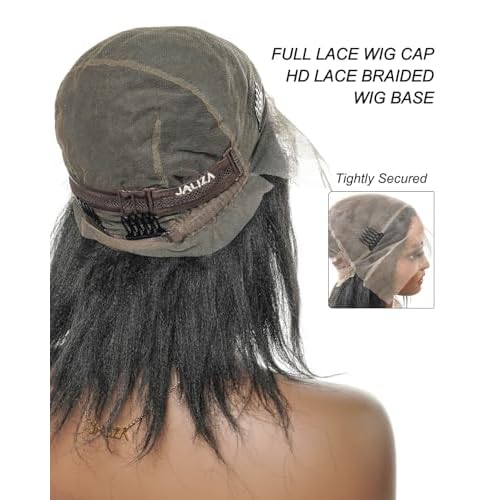Full Lace Wig Cap Real Swiss HD Lace Braided Wig Base for Women and Men - Black