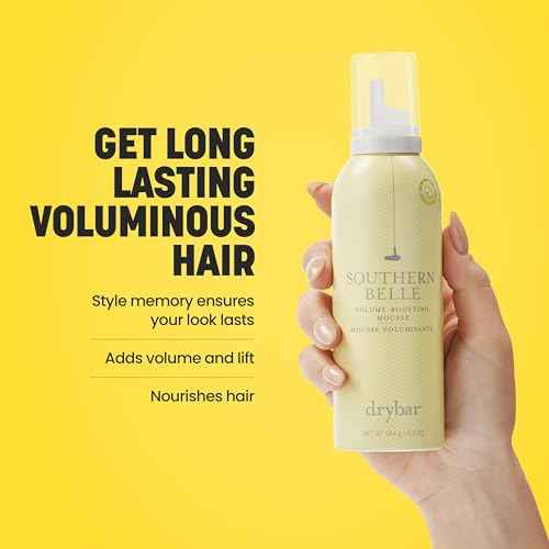 Drybar Southern Belle Volume - Boosting Mousse | Prevents Frizz & Damage, Smoothes Hair, and Provides Shine for Long-Lasting Body & Style