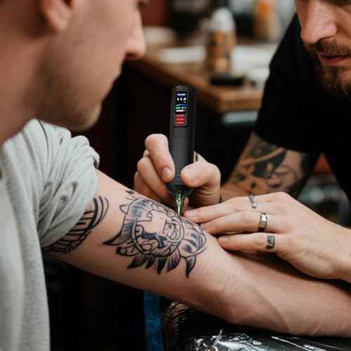Tattoo Kits Tattoo Machine with Two 1600mAh Batteries,20PCS Cartridge,Tattoo Pen Complete Tattoo Accessories for Beginners (NA-TK8501-1£©
