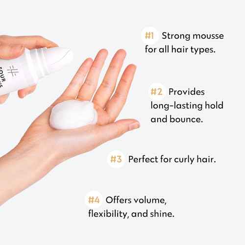 No nothing Very Sensitive Strong Hair Mousse - Volumizing, Hypoallergenic, Fragrance, Paraben & Alcohol Free, Unscented, Gluten & Soy Free - 6.8 oz (New Packaging)