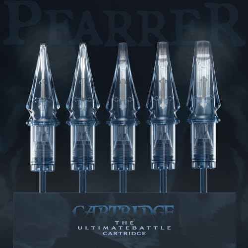PFARRER Tattoo Cartridge Needles Assorted Bugpin Tattoo Needle Cartridge Assorted 50pcs (1003RL 1005RL 1007RL 1007RM 1009RM) Round Liner/Round Magnum 0.3mm RL+RM Tattoo Supplies EN01P-50KIT-Z