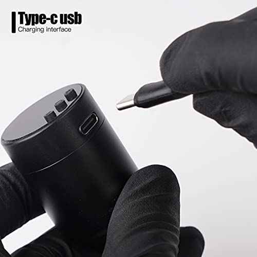 Mast T1 Tattoo Wireless Battery Power Supply Digital Display 50mm Length Lightweight for Tattoo Pen Machine (Short)