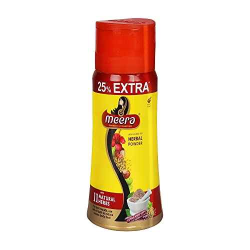 Meera Advanced Herbal Hair Wash Powder (150gms)(5.29 Ounces).