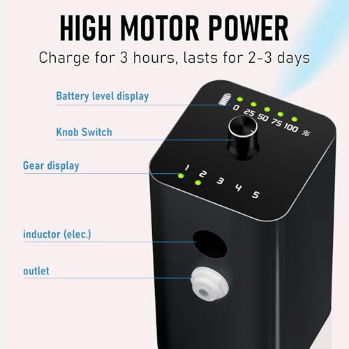 Tattoo Needle Cleaner Ink Washer,Automatic Sensing,Tattoo Needle Cleaning Machine,Rinse Tattoo Cartridge Needle Ink,Tattoo Supplies,Suitable for Tattoo Beginners and Artists (BLACK)