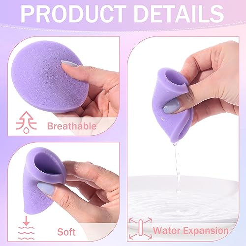 Mifoci 960 Pieces Compressed Facial Sponges for Estheticians, Makeup Removal Sponge Pads for Women Spa Exfoliating Face(8 Colors)