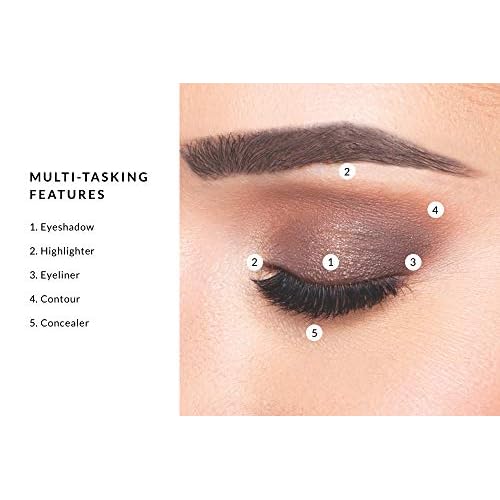 Xtreme Lashes Glideshadow Long Lasting Eyeshadow Stick Quad Collection, Lightweight Cream to Powder Makeup, No Fallout, Lash Extension Safe