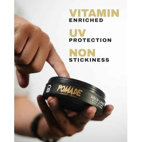 L3 Level 3 Pomade - Improves Hair Strength and Volume Long-Lasting Hold Infused with Keratin