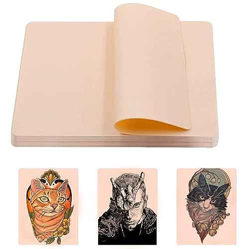 SOTICA 15PCS Tattoo Practice Skin, Tattoo Fake Practice Skins Double-Sided Tattoo Skin Practice Eyebrow Tattoo Lip Practice Skin 7.6¡±¡¿5.4¡± Fake Skin for Tattoo Artist Tattooing