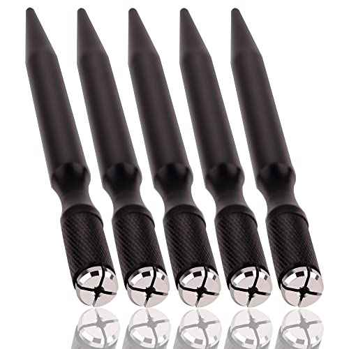 Microblading Pens 5 Piece Light Manual Tattoo Eyebrow Pens For Permanent Makeup Supplies Durable Aluminum Pen With Lock-Pin Tech Tattoo Microblading Pen(Style-1)