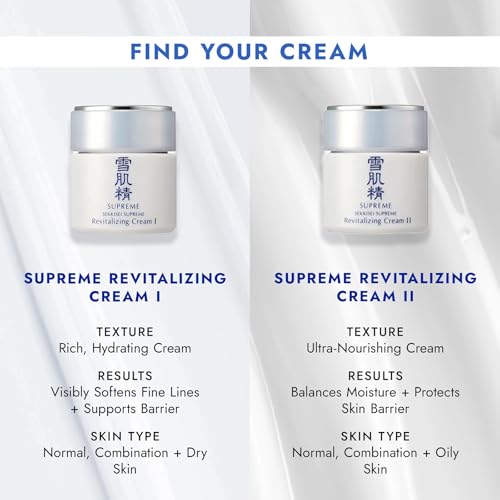 SEKKISEI Supreme Revitalizing Cream II N, Rich Facial Night Moisturizer, 1.3 Ounce