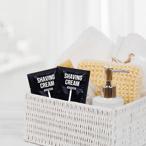 Shaving Cream Bulk Travel 8ml/0.28fl oz,Disposable Shaving Cream in Bulk Travel Shave Cream for Hotel Homeless £¨jasmine£¬pack of 400)