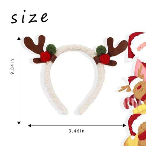 Christmas Headband Elk Antlers Christmas Accessories Holiday Headbands for Women Christmas Costume Accessory