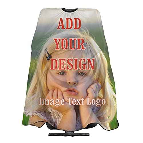 Custom Barber Cape Personalized Hair Cutting Capes with Adjustable Neckline Hairdresser Cape for Home Salon Barbershop