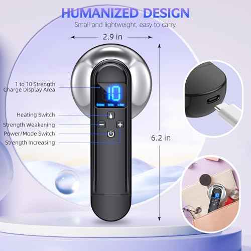 Body Sculpting Machine - Professional Handheld Cordless Cellulite Massager - Suitable for Belly, Neck, Legs, Hip, Arms