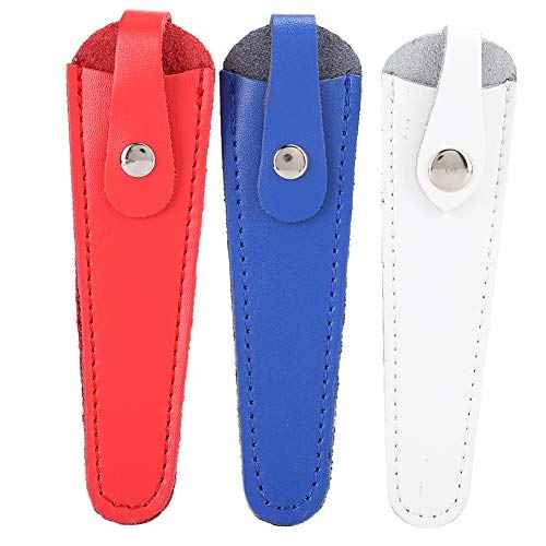 Zetiling Professional 3pcs Scissors Bag, PU Leather Hairdressing Scissors Holster for Salon Barber