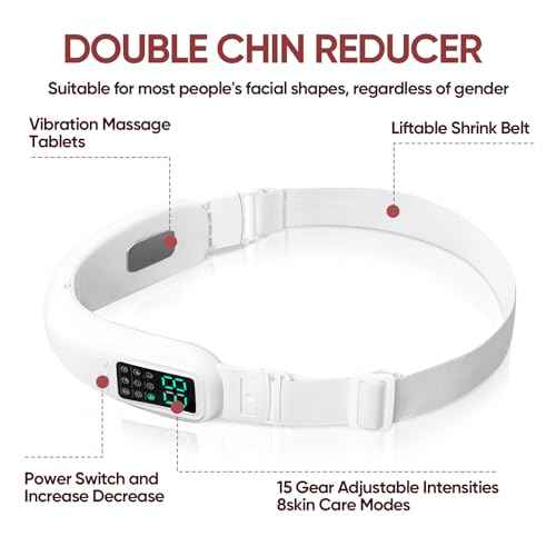 Intelligent Electric Double Chin and V-Shaped Face Machine with 8 Modes & 15 Adjustable Intensities - Women's V-Face Device