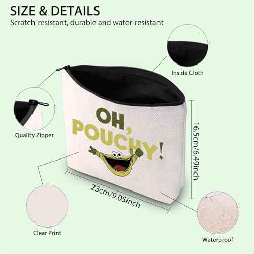 FOTAP Oh Pouchy Inspire Makeup Bag WDW Trip Travel Bag Inside Pouchy Bag Green Pouchy Fan Gift Bloofy And Pouchy Bag (Oh Pouchy)