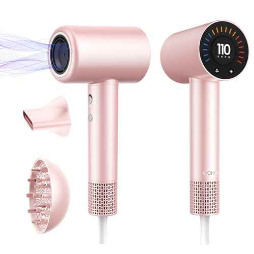 CONFU Hair Dryer, 110000 RPM Fast Drying Blow Dryer with Magnetic Diffuser and Concentrator, Professional Lightweight Ionic Hair Dryer for Women and Men