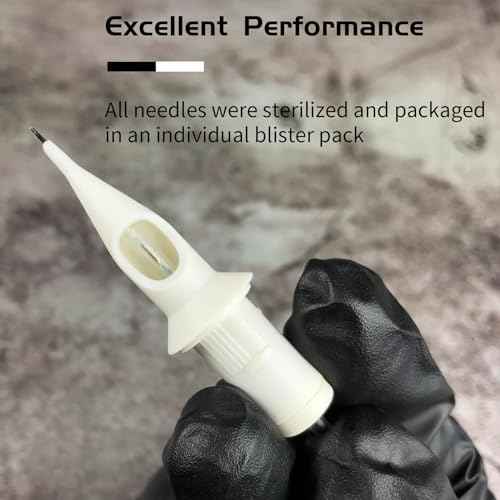 BIGWASP 50pcs Assorted Disposable Tattoo Needle Cartridges Round Liner Mixed 3RL 5RL 7RL 9RL 11RL (50pcs #12 Standard RL)
