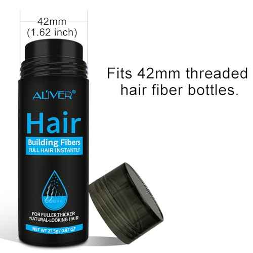 Aliver Hair Fiber Applicator Pump Spray Nozzle, Fits 42mm Threaded Bottle, Precision Application, Even Distribution,Less Mess, Enhanced Control, Convenience