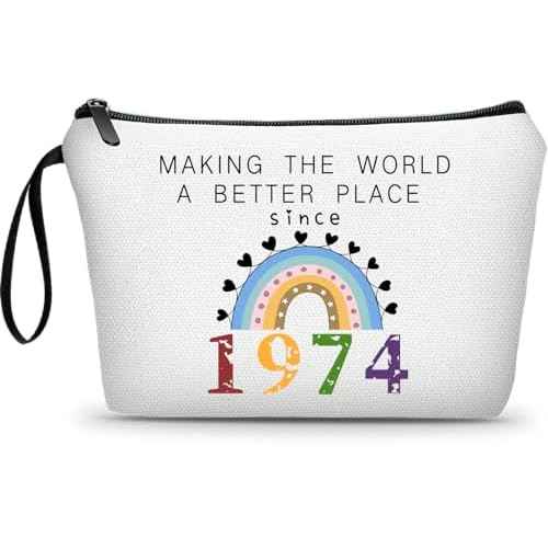 50th Birthday Gift for Her - Cosmetic Bag, Perfect for Mothers & Grandmas