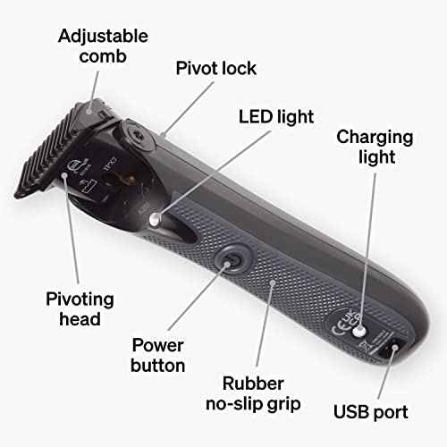 Schick Ultra Pivot Body Trimmer for Men | Manscaping Electric Shaver, Pubic Hair Trimmer, Body Groomer
