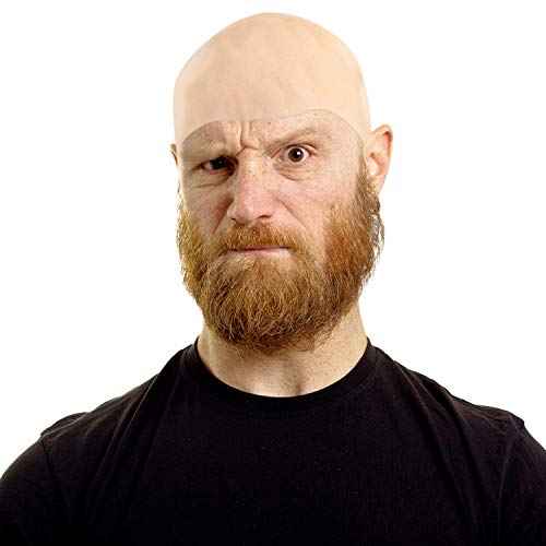 WILLBOND 2 Pieces Bald Caps Halloween Latex Makeup Bald Head Wig Cap 2 Sizes Fake Costume Accessory for Kids Adults Men Women