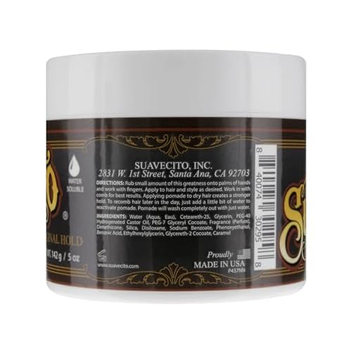 Suavecito Pomade For Men - Medium Hold Shine Water Based oz Pack Wax Like Flake All Day Hair Free Gel Hairstyles Easy To Wash Out