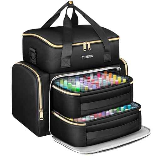 YOREPEK Extra Large Nail Polish Organizer Case Holds 96 to 100+ Bottles (15ml/0.5 fl.oz) UV lamp, Gel Polish Travel Case Bag with 2 Removable Pouches Fits Nail Suppiles, Gift for Manicurist, Girls