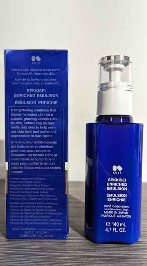 SEKKISEI Enriched Emulsion Hydrating Face Cream Serum, 4.7 Ounce