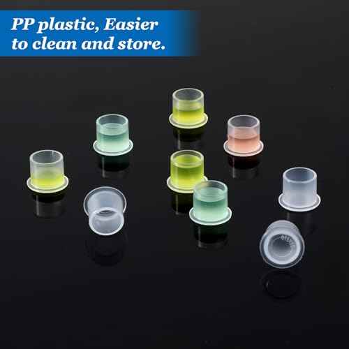 Tattoo Ink Caps 1000pcs Disposable Tattoo Ink Cups Professional Tattoo Ink Cups With Base for Tattoo Ink, Tattoo Machines, Tattoo Supplies, Tattoo Kits, 11mm