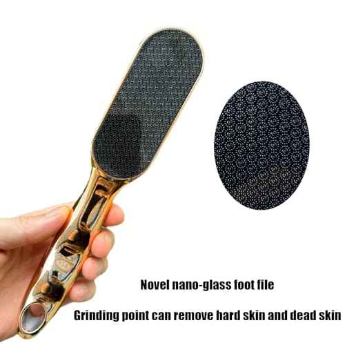 Nano-Glass Foot File,Remove Hard Skin and Dead Skin Foot Scrubber,Wet and Dry Feet Callus Remover for Feet, Long Lasting Foot Buffer,Foot Care Tools£¬Christmas Gifts Christmas Stockings Stuffing